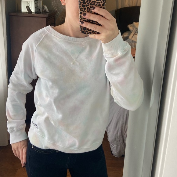 Recycle Threads Womens Mama Crew Neck Tie Dye Sweatshirt - Picture 4 of 5